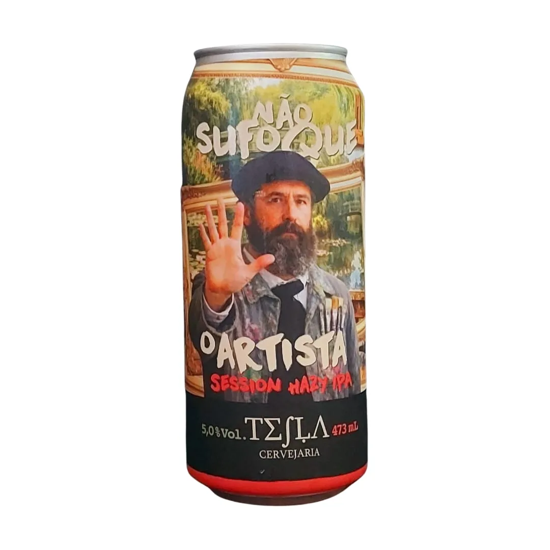 Cerveja Tesla Não Sufoque o Artista Session Hazy IPA 473 ml