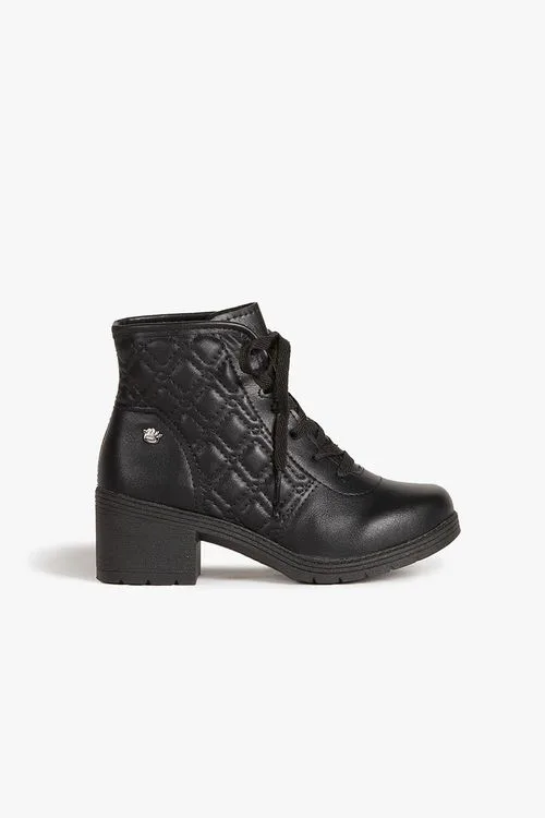 Bota Coturno Infantil Cano Curto Pink Cats Walita