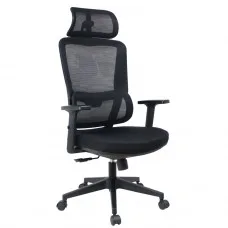 Cadeira de Escritório Dr. Office Work Pro, Ajustável, Mesh, Reclinável, Preta, DR-CH-WKPR2DB