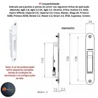 Concha Cega 158mm Aluminio 7311 / 7511 Slide Touch Udinese Janela Vitro Porta Branco