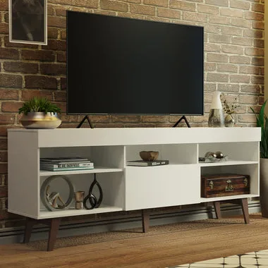 Rack para TV até 75 Polegadas Lille Madesa 180 cm 1 Porta Branco