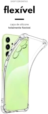 Capa FIT IT Anti Impacto para Samsung Galaxy S25 Fe + Película de Vidro 3D + Película Proteção Câmera