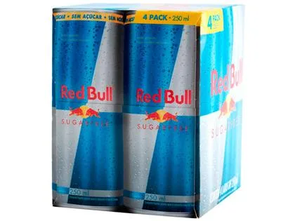 Kit Bebida Energética Red Bull Zero Açúcar 250ml