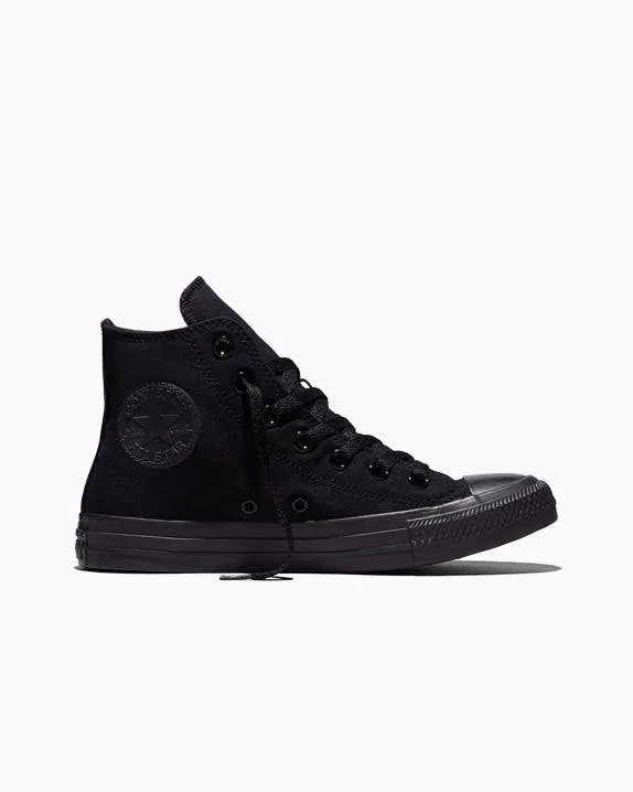 Chuck Taylor All Star Monochrome Canvas Cano Alto Preto