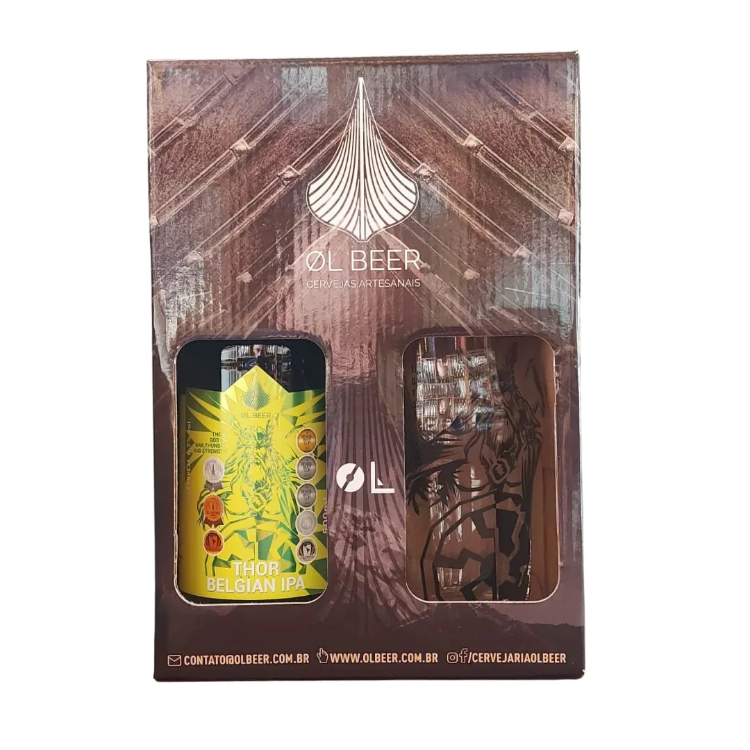 Kit Ol Beer Thor Belgian IPA com 01 Garrafa 500 ml + 01 Copo