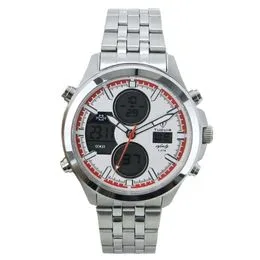 Relógio Masculino Tuguir Quartz Infinity TGI37201 Branco|Vermelho|Prata