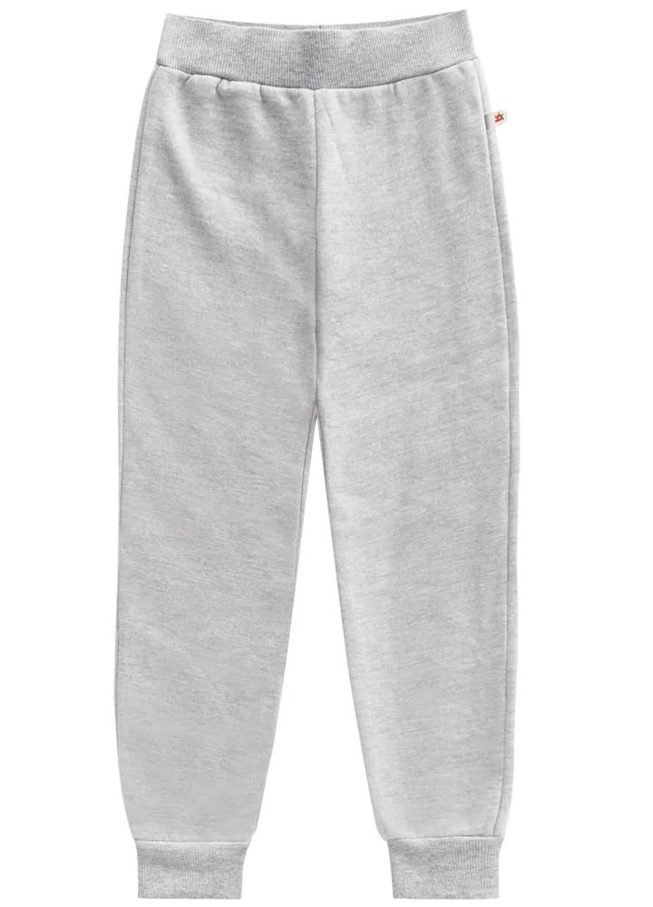 Calça jogger básica infantil menina em moletinho Brandili