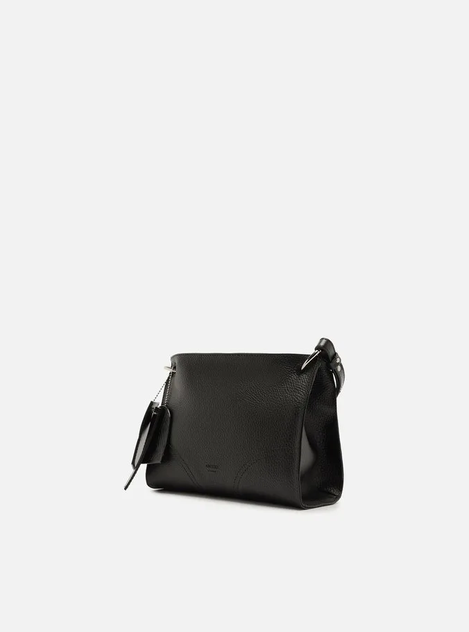 Bolsa Tiracolo Preta Pequena Tiras Alças