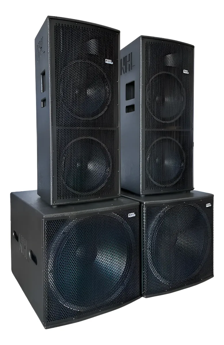 Kit Ativo 2x12 Ti + Sub 18 4 Caixas 3200w Comp1812.3200 Sistema Profissional De Excelente Qualidade Sonorização Evento