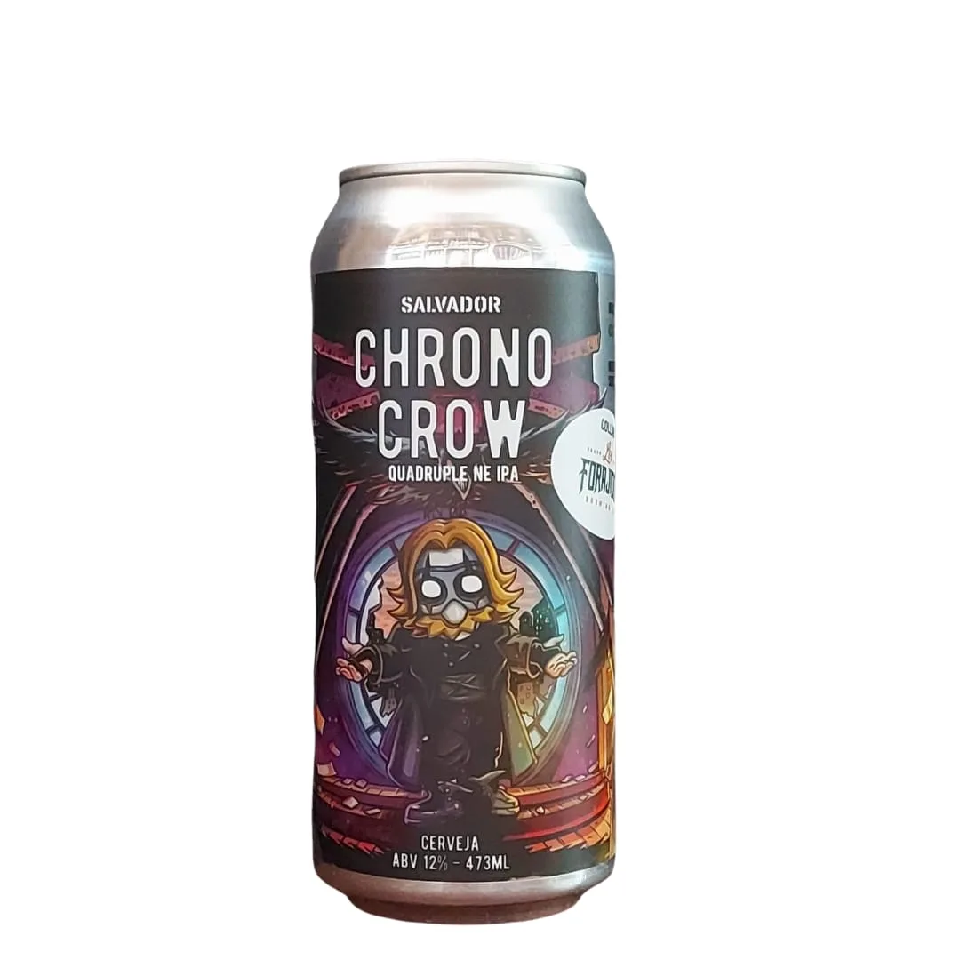 Cerveja Salvador Chrono Crow Quadruple NE IPA 473 ml