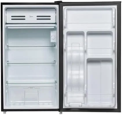 Frigobar 93 Litros Inverter Bivolt Preto com Porta na Cor Inox, Midea