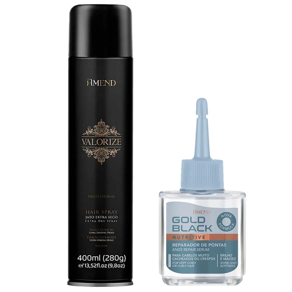 Amend Kit - Reparador de Pontas + Spray Fixação