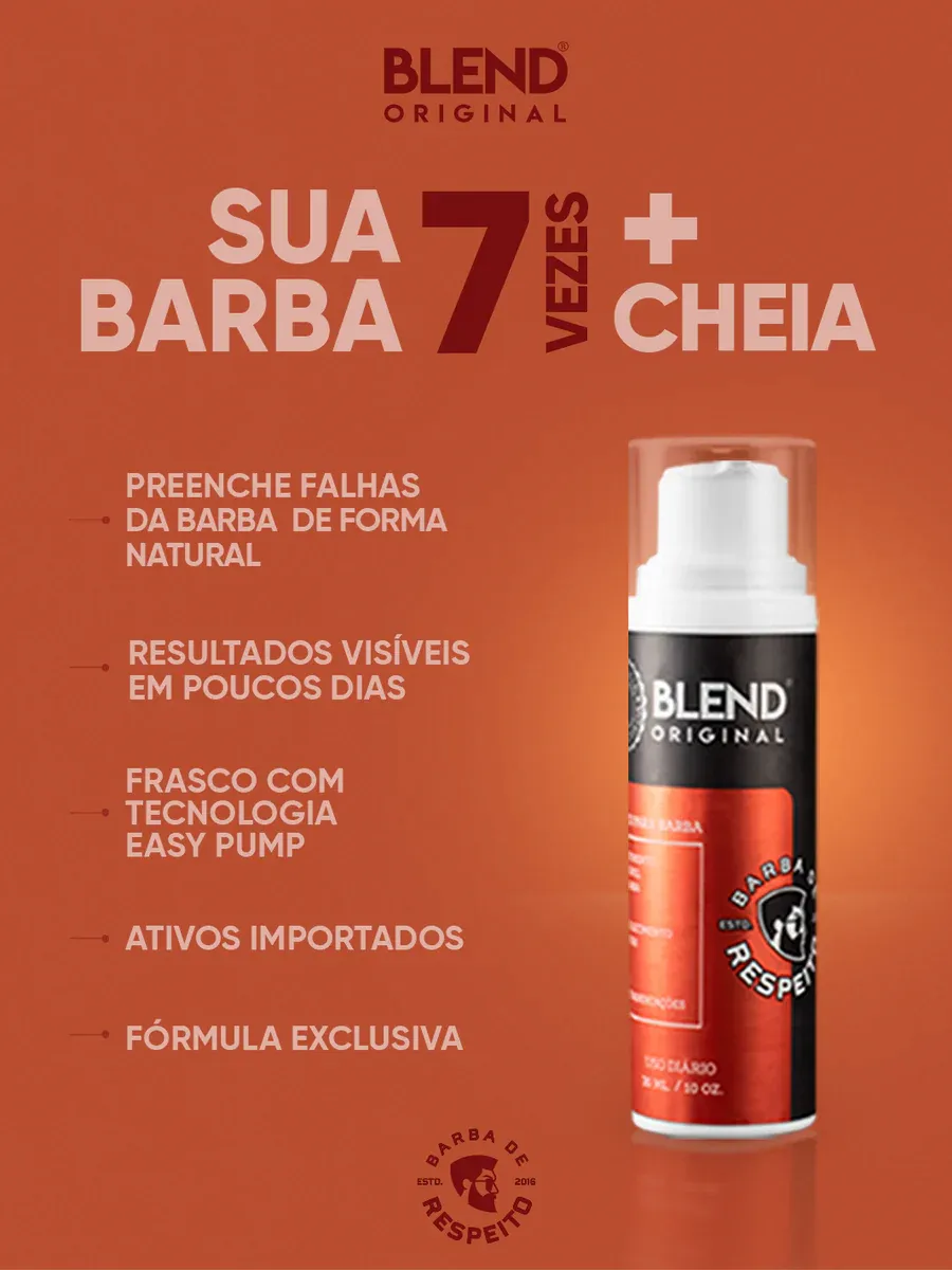 Kit - 3 Blends De Crescimento Original - Barba De Respeito