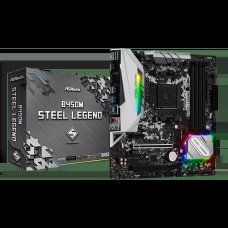 Placa Mãe ASRock B450M Steel Legend, Chipset B450, AMD AM4, mATX, DDR4