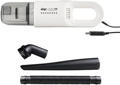 WAP Aspirador de Pó de Mão HANDSON à Bateria, Portátil, 110ml, com Filtro Lavável, 50W 7,4VDC