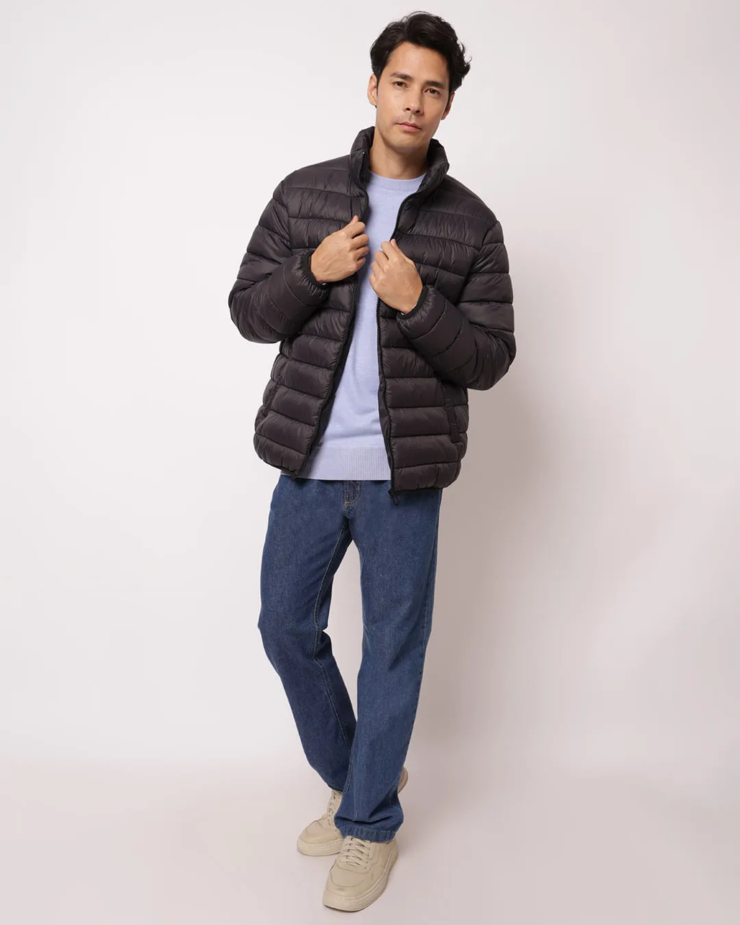 Jaqueta Masculina Puffer Preta