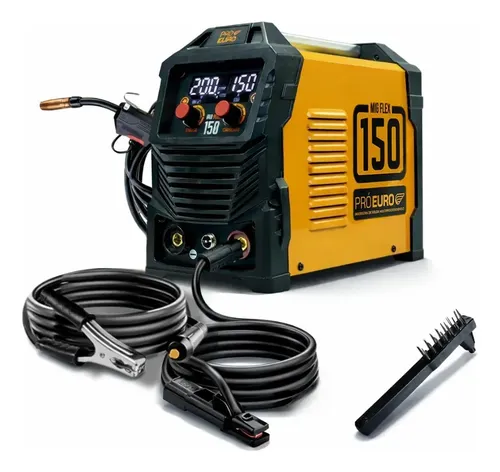 Máquina de Solda Multiprocesso MIG Flex 150a Pró Euro Bivolt MIG sem gás MMA TIG 60Hz
