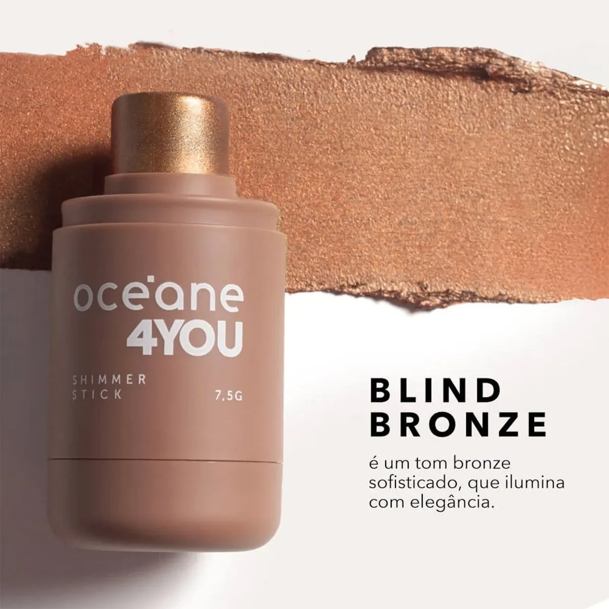 Oceane 4You Shimmer Stick Blind Bronze - Iluminador em Bastao 7,5g Blind Bronze