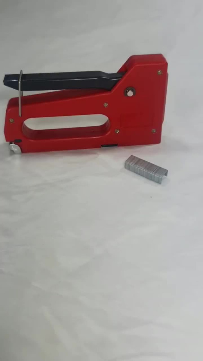 Grampeador De Madeira Sofá Artesanato Lona + 1000 Grampos