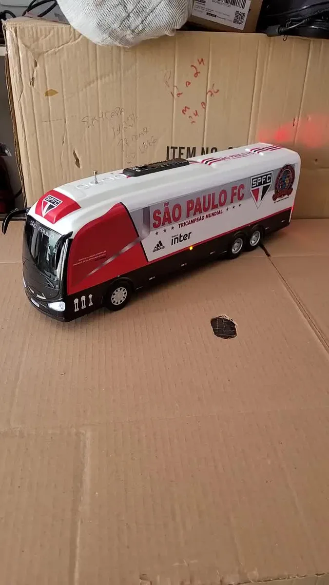 Miniaturas Ônibus São Paulo Som Bluetooth Luzes Foto - Nome