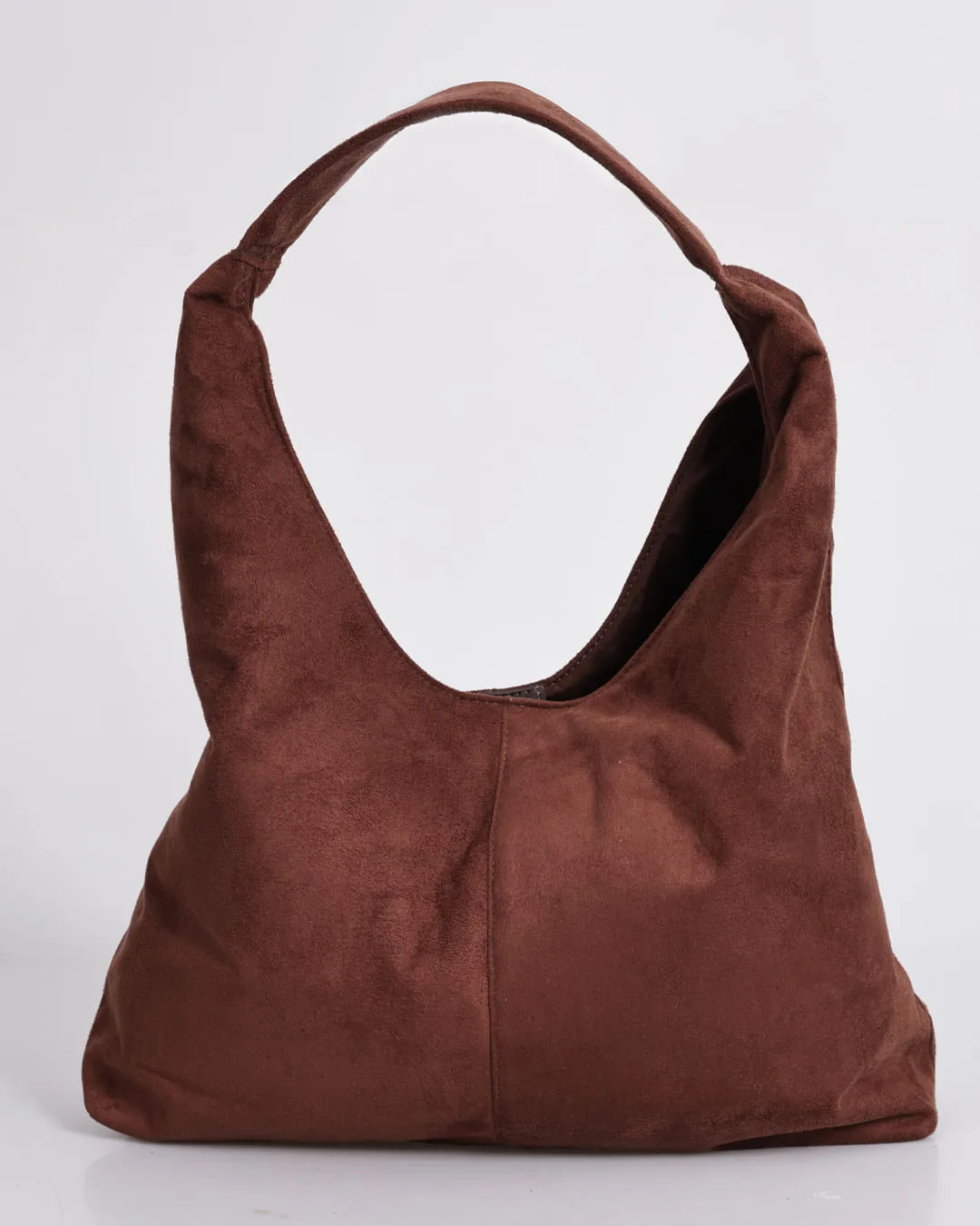 Bolsa Feminina Hobo Suede Marrom