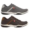 Kit 2 Pares Sapatênis Masculino Tênis Casual Confortável - Marrom+Cinza
