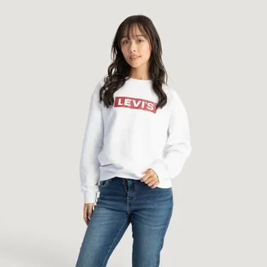 Moletom Levi's® Graphic Heritage Crew Manga Longa