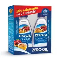 Kit Adoçante Líquido Zero-Cal Sucralose 2 Unidades de 100ml Cada