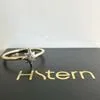 anel hstern estrela ouro amarelo, ouro branco e diamante