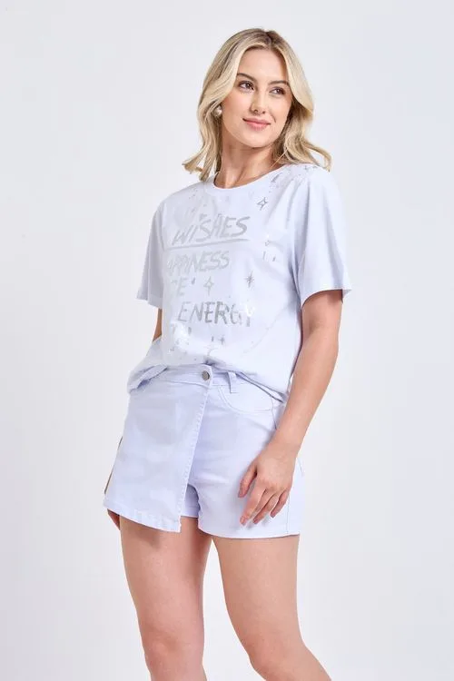 Shorts Saia Feminino Lavanda
