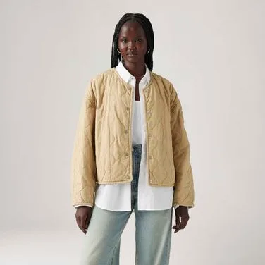Casaco Levi's® Rumer Quilted Linder Bege 001FR0000