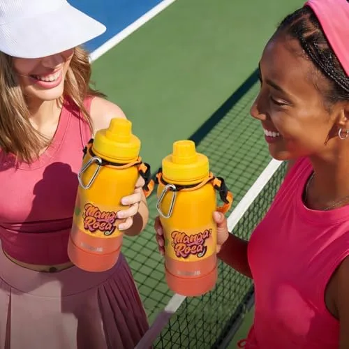 MODUS Garrafa Térmica Esportiva De Aço Inoxidável Com Isolamento A Vácuo De 950ML (Gradiente Amarelo-Laranja)