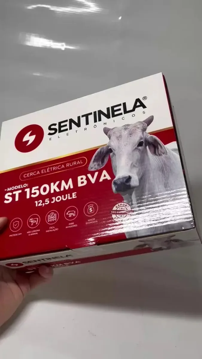 Eletrificador De Choque Cerca Rural St150km Sentinela Bivolt