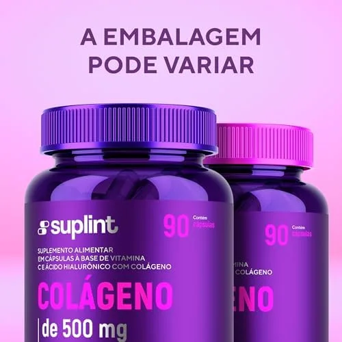 Colágeno Hidrolisado 1050 mg com Ácido Hialurônico e Vitamina C – Suplemento Alimentar – Sem Glúten e Sem OGM – 90 Cápsulas