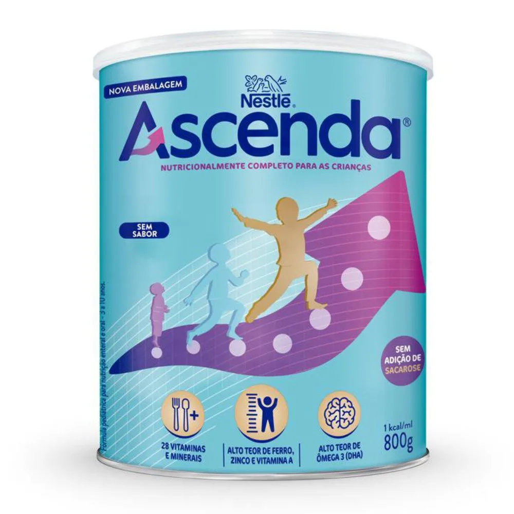 Suplemento Alimentar Ascenda Sem Sabor 800g