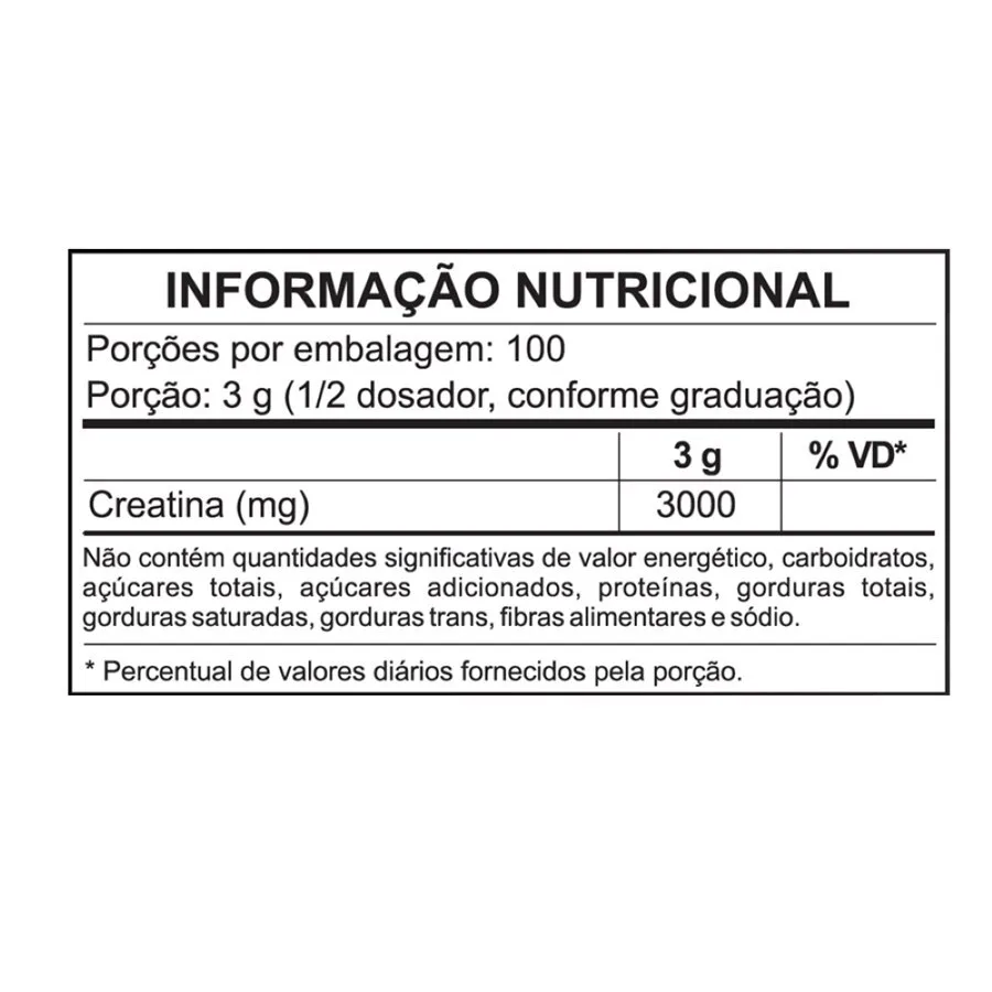 Creatina Monohidratada 100% Pura 300G Sidney Oliveira