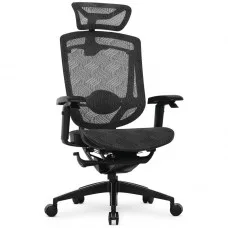 Cadeira De Escritório DT3 Iryna Cement, Ajustável, Ergonômica, 5D, Mesh, Preta, 13612-3