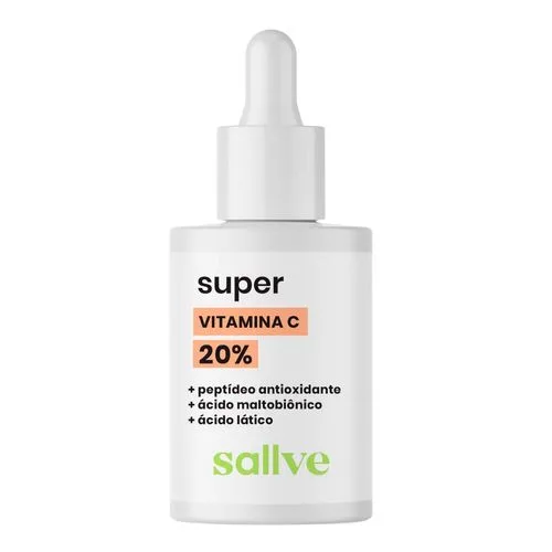 Sérum Concentrado Facial Vitamina C 20% Sallve Super 30ml - Drogarias Pacheco