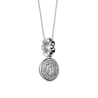Pingente Icona em Ouro Branco com Diamantes, 0,15ct