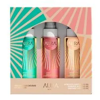 Kit Aura Beauty Trilogia das Deusas Afrodite Garden 60ml + Aurora Shine 60ml + Radiant Hera 60ml