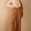 calça utilitária cargo dress to caramelo pp