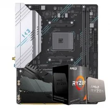 Kit Upgrade Ryzen 7 5700X + Placa Mãe B550 + 8GB DDR4