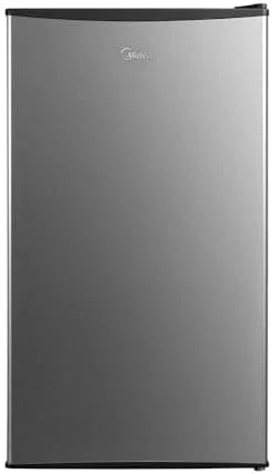 Frigobar 93 Litros Inverter Bivolt Preto com Porta na Cor Inox, Midea