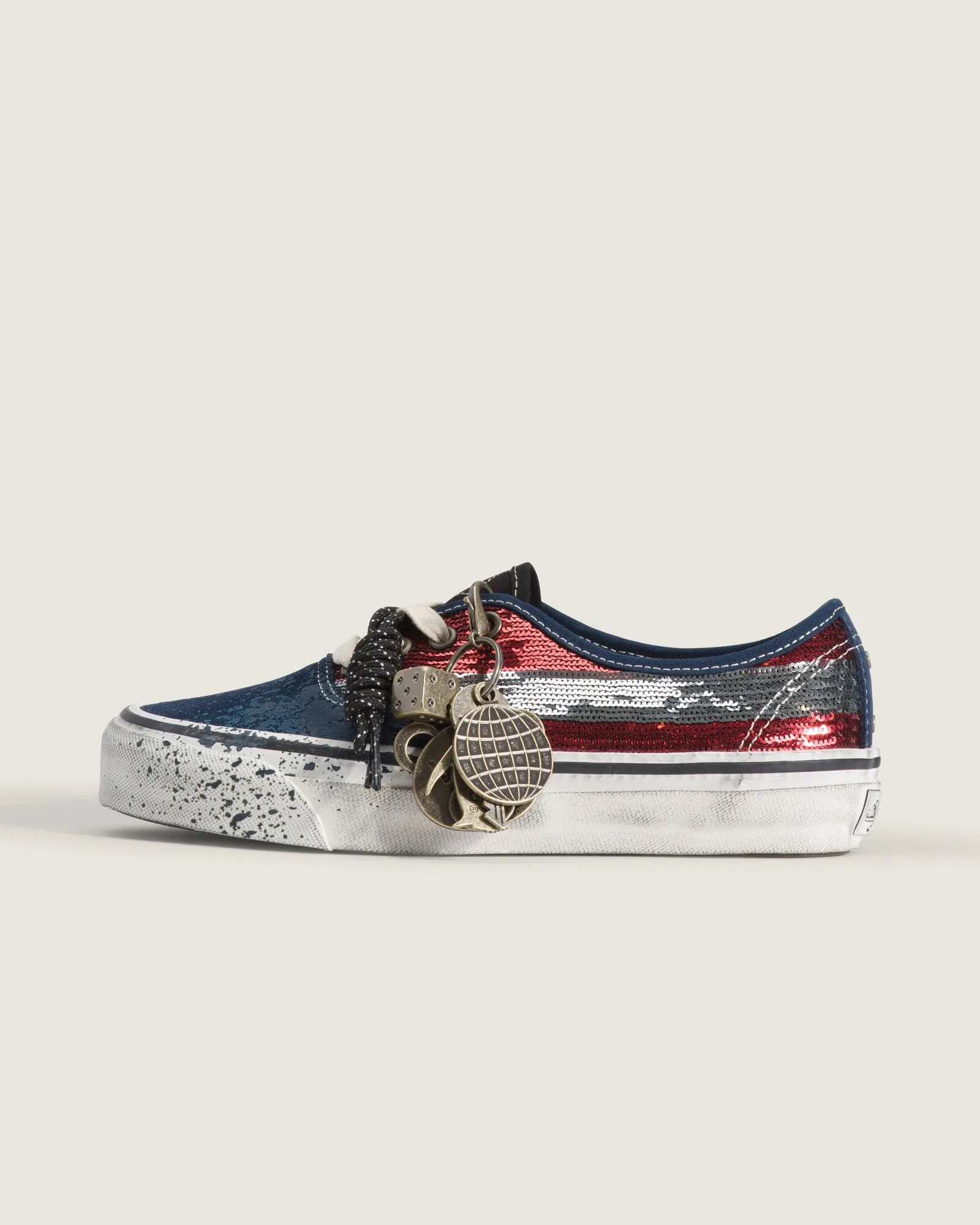 tênis authentic charms red navy