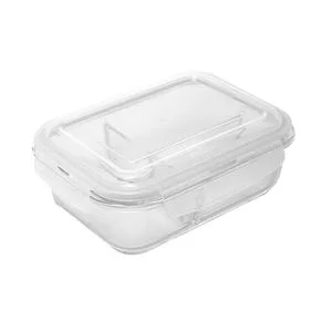 Pote Hermético Genebra 1 Litro Vidro Borossilicato Com 2 Divisórias E Tampa Plástica 805363 / 5363 - Lyor