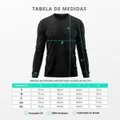 Kit 4 Camiseta Masculina Segunda Pele Proteção Solar UV Térmica Praia Manga Longa Blusa Camisa - Preto