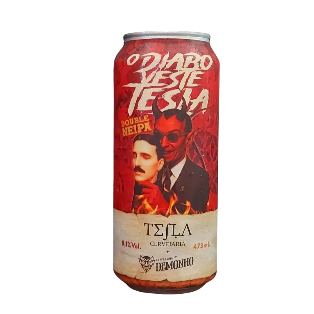 Cerveja Tesla O Diabo Veste Tesla Double NEIPA 473 ml