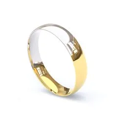 Aliança de Ouro 18K Mista - AS0135