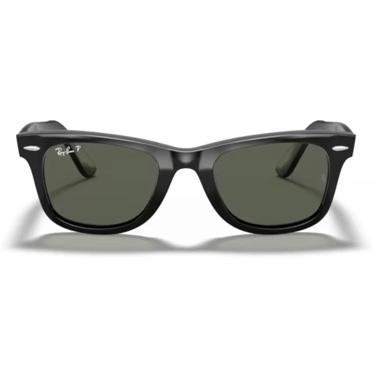 Oculos de Sol Ray-Ban Wayfarer Classico Lente Verde Polarizada RB2140 901/5850 Preto
