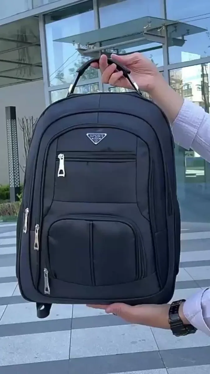 Mochila Masculina Impermeável Faculdade Alça Reforçada Preto